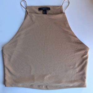 Beige crop top